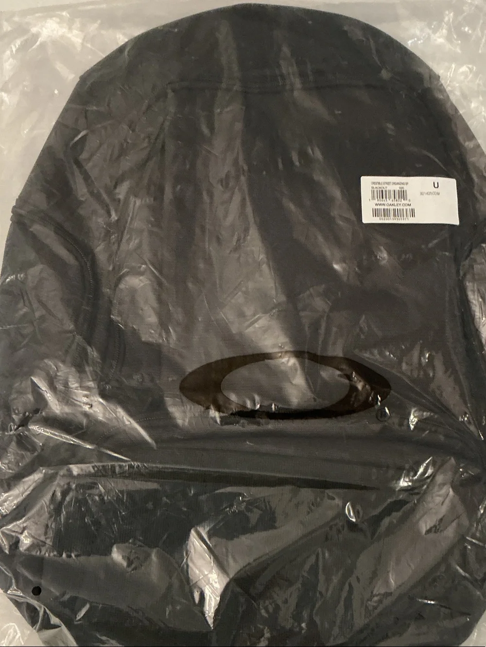 Oakley Black Backpack with White Logo Brand New
